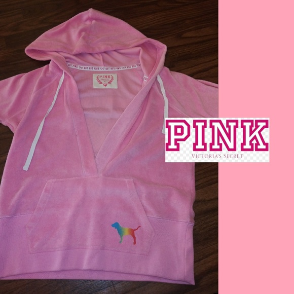 PINK Victoria's Secret Tops - NWOT...Victoria Secret Pink Hoodie🌈🌈🌈